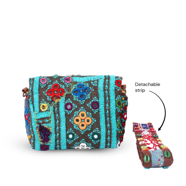 Puffed Handcrafted Boho Sling Bag for Women BH1015